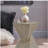 TESS Modern Side Table – Stylish Cent Table Compatible with Living Room, Bedroom, or Office – Versatile Home Furniture with Design and Sturdy Construction,Light gray Color-858323234