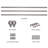 Domynique Adjustable Single Curtain Rod-579019550-579019547
