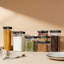 Ensemble de contenants de rangement pour aliments hermétiques, 10 pièces d'organisation de cuisine transparente avec couvercles verrouillables, plastique Tritan sans BPA, conception empilable