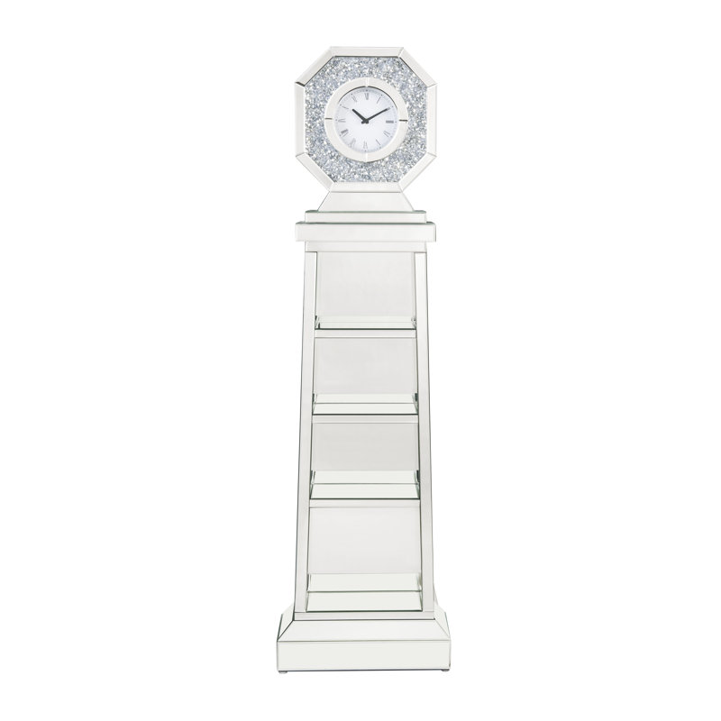63.5" H Mirrored Grandfather Clock
