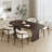 Bena 67" Oval Soild Wood Dining Table Oval Double Pedestal Kitchen Tables Seats 6-435423856