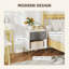 45cm W Manufactured Wood Bedside Table