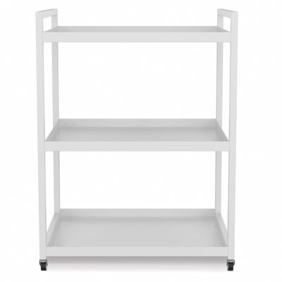 3-tier Utility Cart With Wheels Outdoor Rolling Metal Storage Organizer