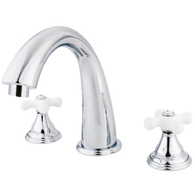 Kingston Brass Royale Two-Handle 3-Hole Deck Mount Roman Tub Faucet