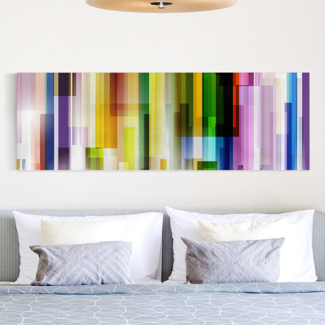 12927/Rechteck/Leinwandbild - Rainbow Cubes - Panorama Quer