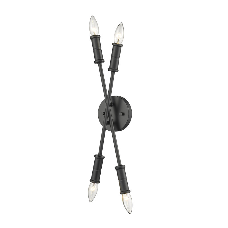 Aaroosh 4 - Light Dimmable Vanity Light, Matte Black