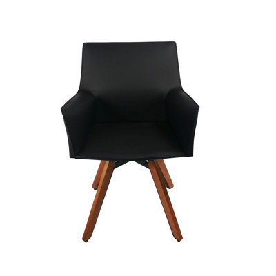 Ronks 20'' Small Recycled Leather Lounge Chair