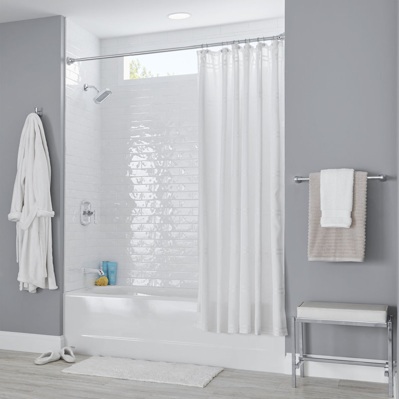 Princeton 60'' x 34'' Soaking Americast Bathtub, White, Left
