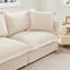 Fauteuil à revêtement antidérapant avec 1 grand coussin de dossier et 2 grands coussins décoratifs, canapé-lit simple à siège profond confortable, plusieurs grands coussins moelleux, tissu chenille-1303544943