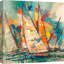 Regatta on the Ocean 1 Piece Wrapped Canvas Wall Art-1727454156