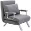 Single Person Folding 5 Position Convertible Sofa Bed Sleeper Chair Chaise Lounge Couch W/Pillow & Steel Frame For Home Office