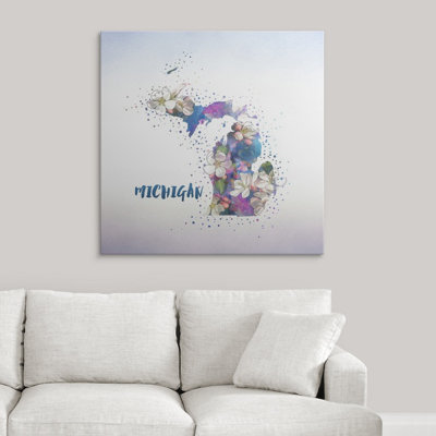 « michigan state fleur (pomme fleur) », impression