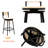 Set of 2 Bar Height Bar Stools-280161553