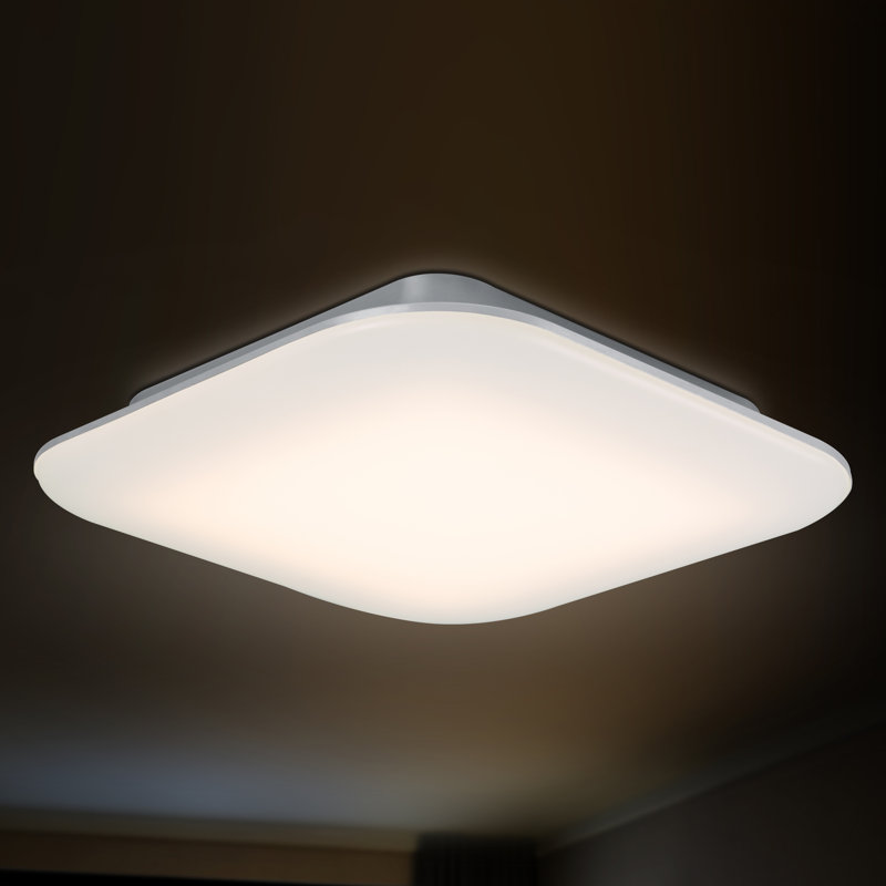 Plafonnier encastré 1 lumière Ahsen, H 3,36 po x l 18 po x P 18 po