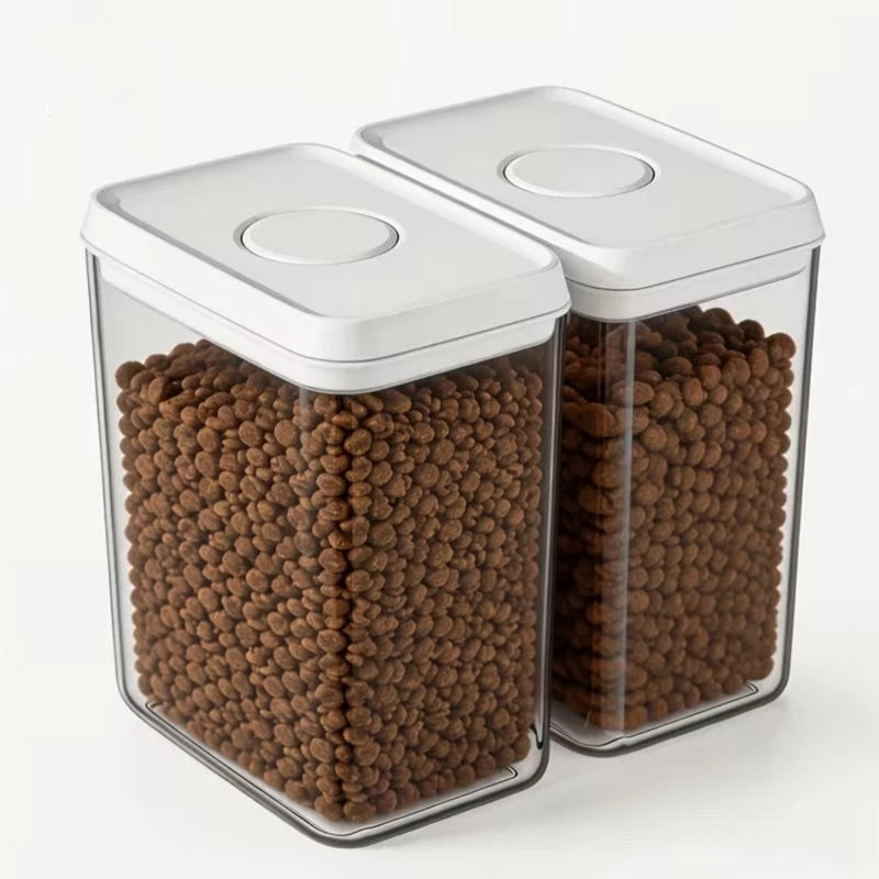 Grands pots de conservation alimentaire, ensemble de 2 boîtes de cuisine avec couvercles hermétiques pour pâtes, biscuits, noix, grains de café, céréales, ensemble de boîtes à farine, organisation du garde-manger, convient au garde-manger de la cuisine