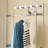 Stainless Steel Coat Rack with Leather Storage-166026019