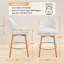 Tabouret pivotant rembourré (ensemble de 2)-744273588
