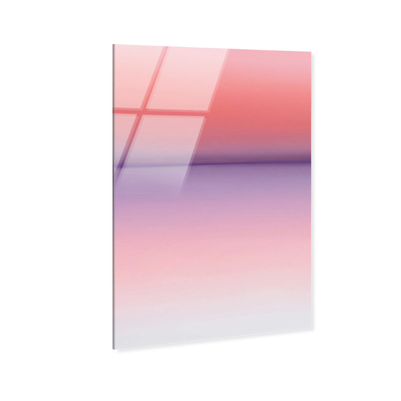 Peach Coastline II Print by Oliver Gal, 15"H x 10"W, High-Gloss Acrylic Print
