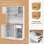 Armoire garde-manger de 71 pouces de hauteur avec prises pour la salle à manger
