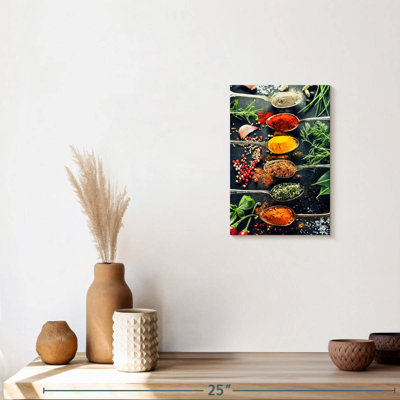 Spoons Of Spices Canvas Print