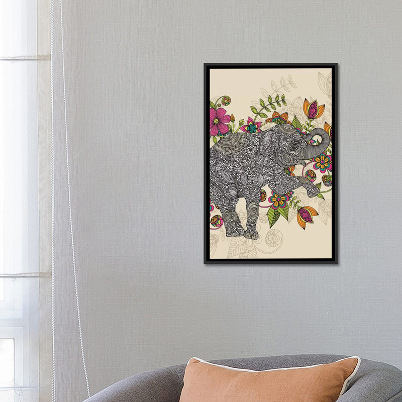 « rose », reproduction d’impression sur toile tendue, H 26 po x l 18 po x P 1,5 po, Toile avec cadre noir, Pas de tapis