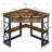Lambrecht Corner Desk with Storage Shelves, Triangle Computer Desk with Keyboard Tray & Bookshelves for Small Space, 90 Degrees Space Saving Writing Desk Laptop PC Table for Home Office, Living Room, Bedroom-216537001