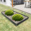 8.4'' H x 40'' W Black Metal Lawn Edging