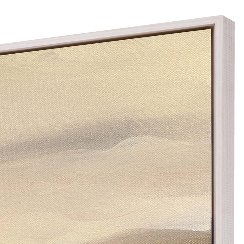«Cannelle Riverbank II», reproduction d'art sur cadre flottant blanc