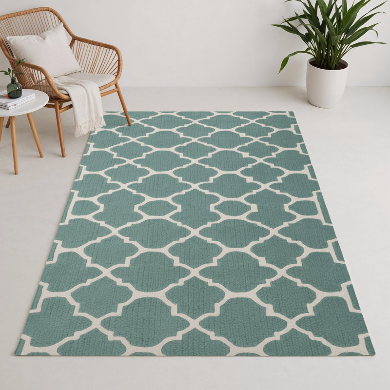 Tapis gris intérieur et extérieur Trellis, Rectangle 9 pi x 12 pi