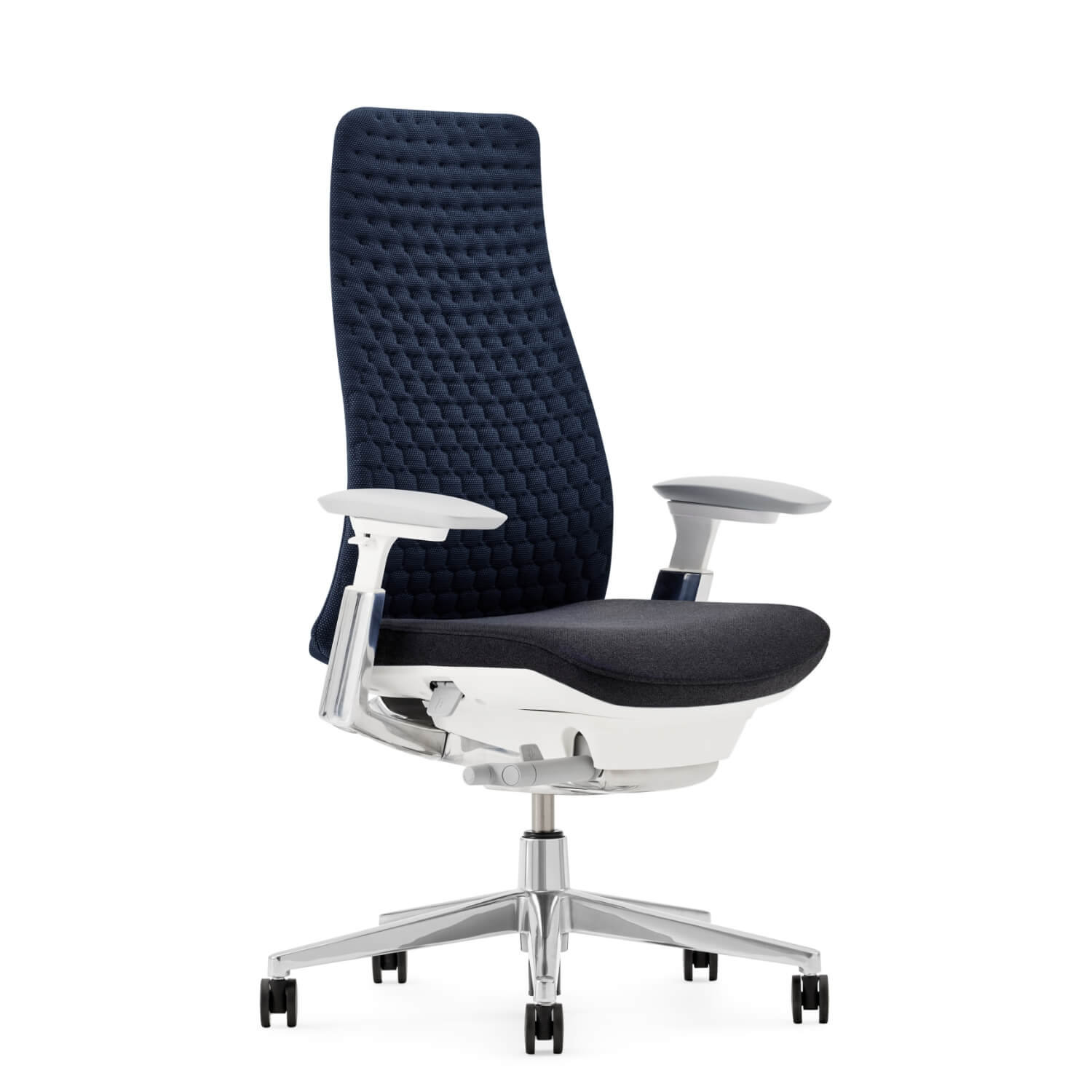 Fern Office Chair with Lumbar Support, No, Navy