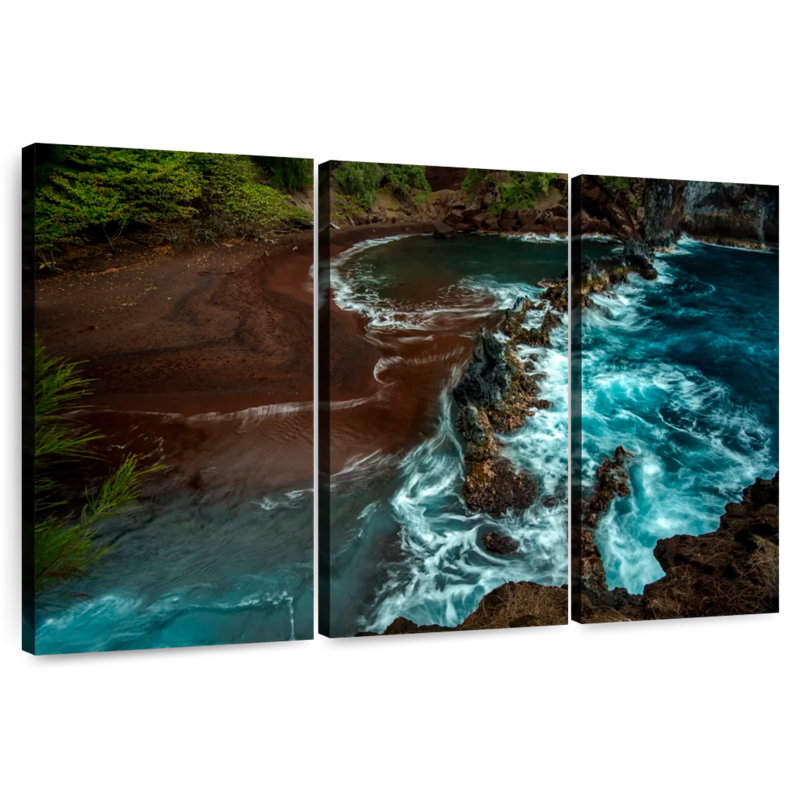 Gillard Hana Red Sand Beach, 42" H x 65" W