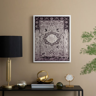 Reproduction abstraite vintage encadrée CLxxxix - bois massif