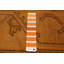 Tapis orange clair en laine noué à la main de conception unique 6 pi 5 po x 9 pi 0 po