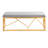 Folia Glam Metal Bench In Gold Steel And Grey Velvet By-878495450