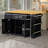 Large Kitchen Island With Drop Leaf, Power Outlet, Door Internal Storage Rack, Rolling Kitchen Cart On 5 Wheels With 5 Open Side Racks For Kitchen, Dining Room(Not Include Bar Stools)-2017749206