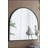Elegant Arched Mirror with Iron Frame, Versatile Wall Decor for Multiple Spaces