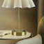 Lampe de table d'appoint à contrôle de prise et à intensité variable avec prise de courant dorée Voir ci-dessous