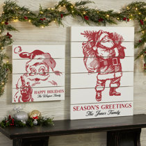 Buy Hohoho Santa Christmas Cutout, Wooden Shiplap Shape, Paint by Line