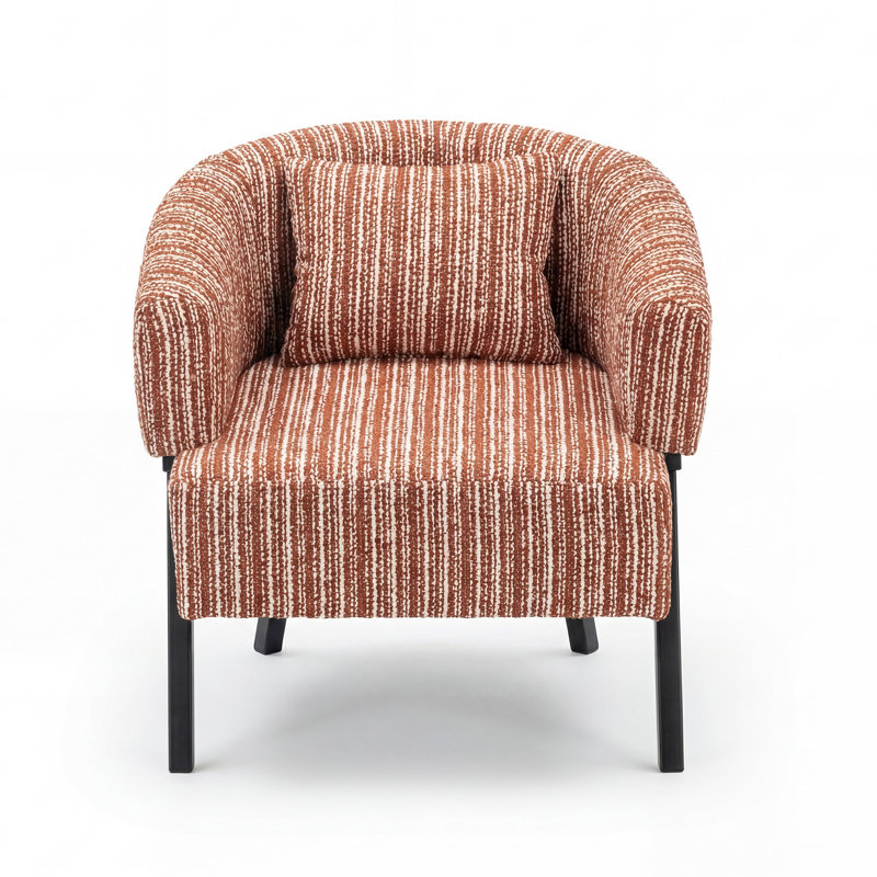  Fauteuil 2PC-Mid Century, Rouge, 2