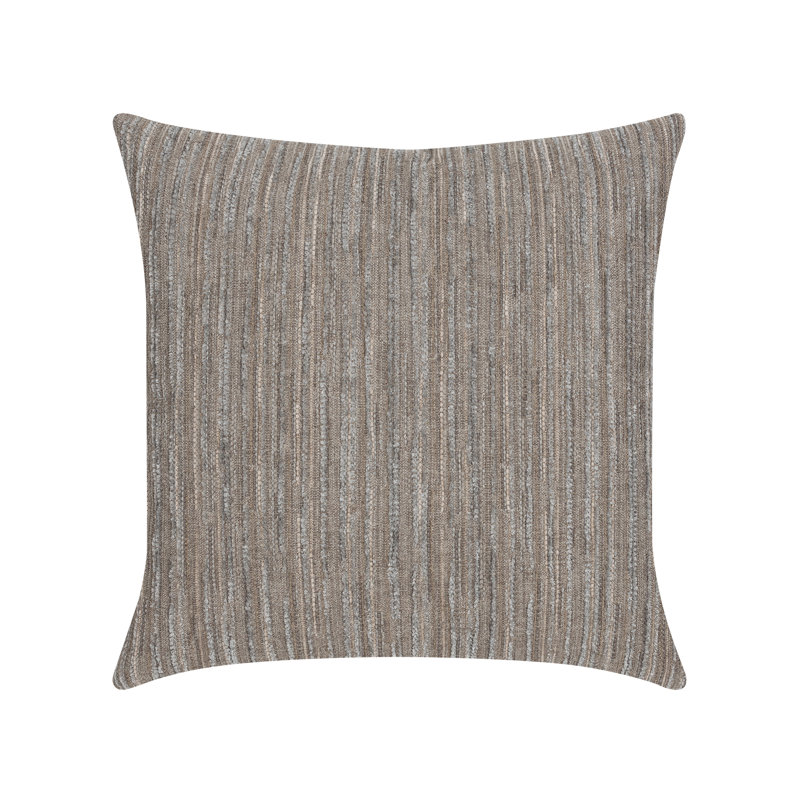 Luxe Throw Square Outdoor Pillow Cover & Insert by Elaine Smith, Charcoal, 22"H x 22"W, Striped