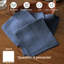 Nappe texturée 100% serviettes de table en paquet de 6-582666705