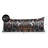 Boho Floral Wildflower Black and Orange Satin Body Pillow Case by Sweet Jojo Designs