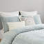 Très grand / très grand décor de chambre en coton - Motif brodé, taies décoratives assorties, ensemble de literie lavable à la machine, housse de couette réversible, 2