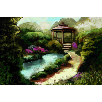 Garden Gazebo - Wrapped Canvas Painting