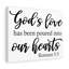 God's Love Romans 5:5 - Wrapped Canvas Print-1344386087