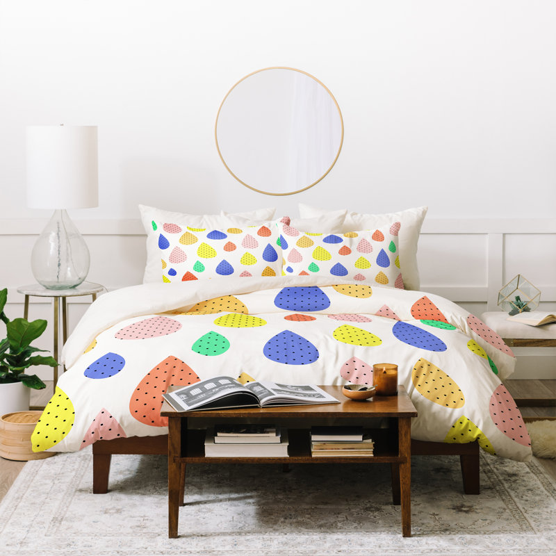 Modern & Contemporary Polyester Duvet Cover, Twin
