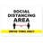 Public Safety Sign - Social Distancing Area 6Ft Drive Thru Only