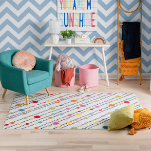 Abdulkadir White Area Rug