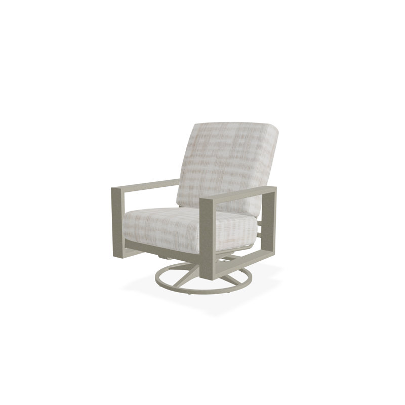 Larssen Outdoor Lounge Chair, Storm, Illusion Plaid Birch