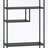 Tall bookcase with 4 open Compartments and Metal Legs